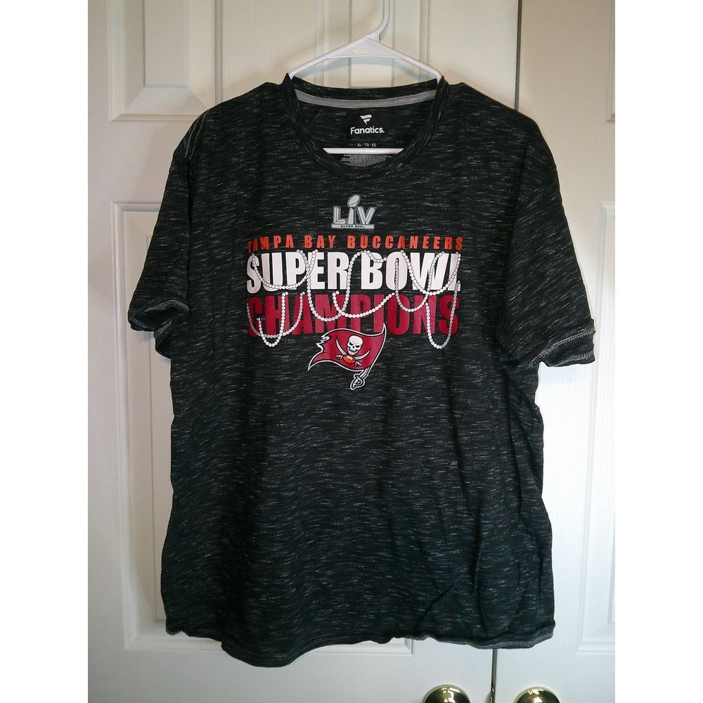 Vintage Fanatics Tampa Bay Buccaneers Super Bowl LV Champions T-Shirt NFL XL